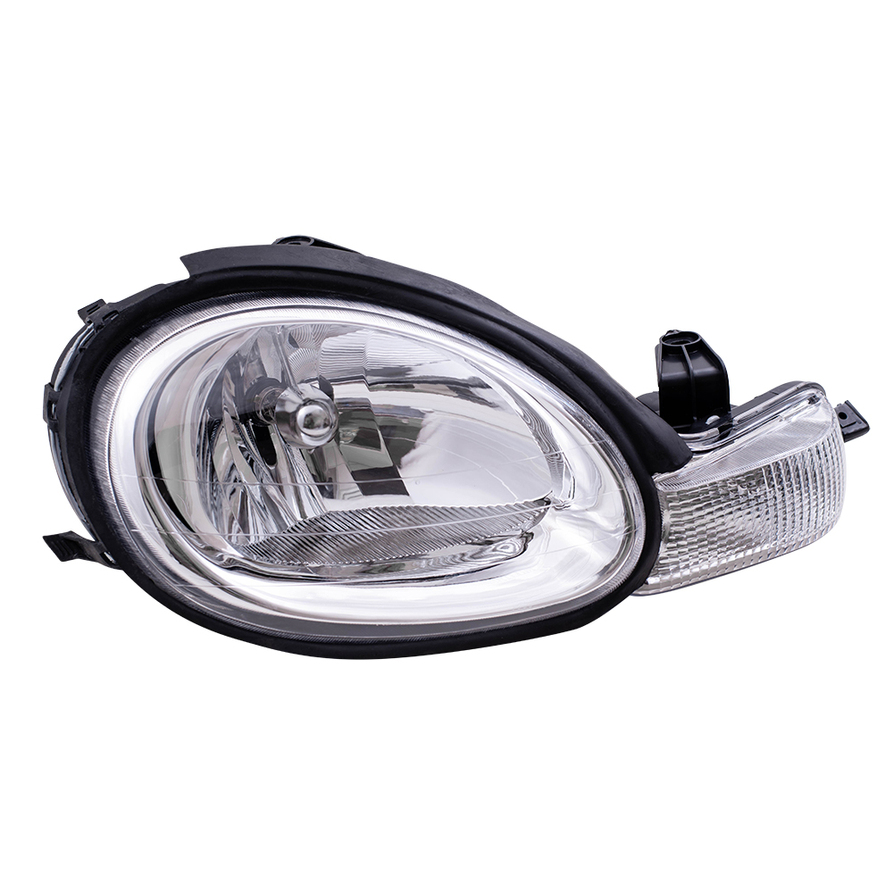Headlight Assembly For 00 05 Dodge Neon Plymouth Passengers Inner Chrome Bezel Ebay