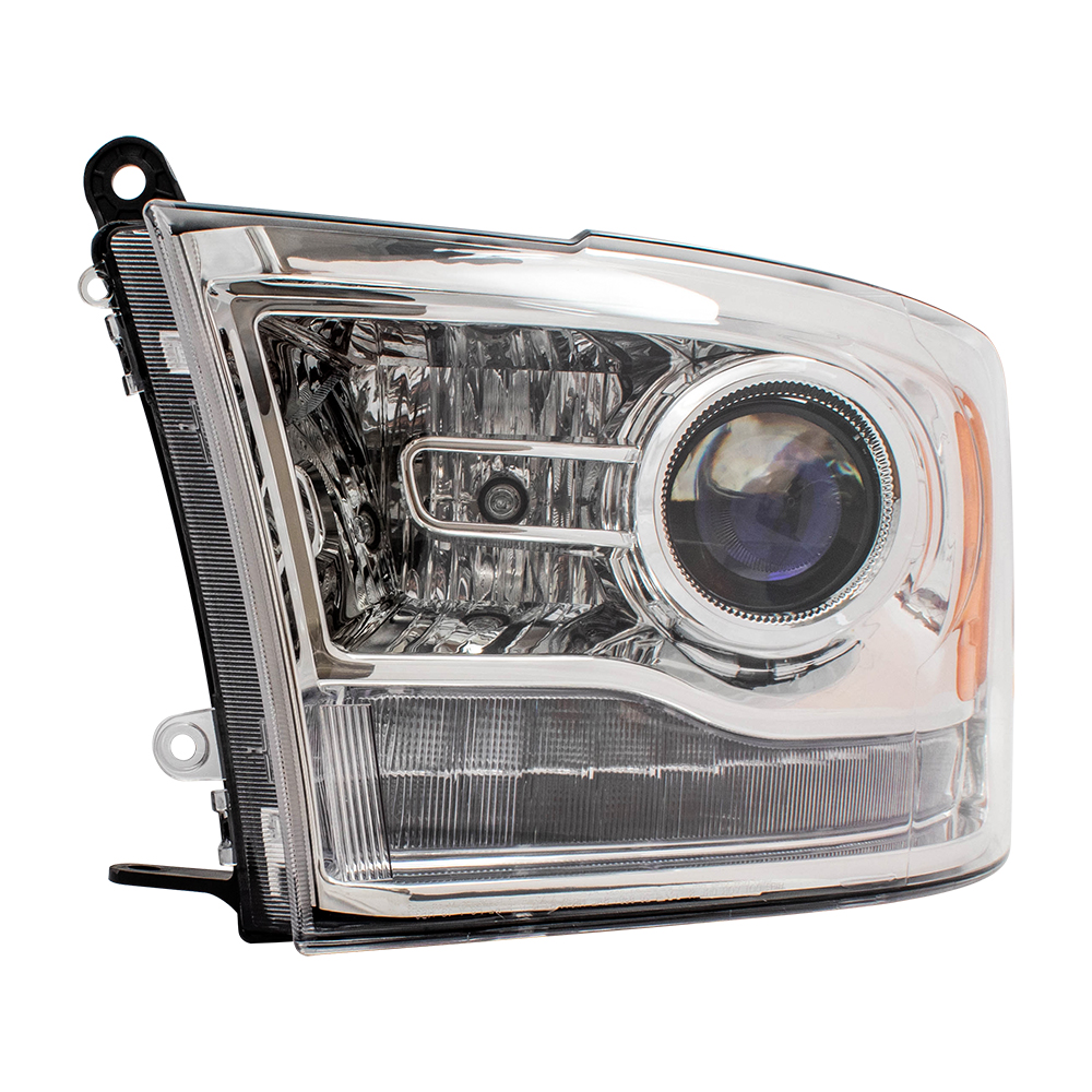 Drivers Halogen Headlight Projector Type Chrome Bezel for 13-15 RAM