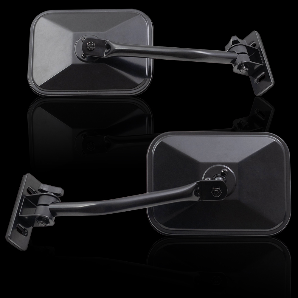 Pair Set Quick Release Rectangular Mirrors for Jeep Wrangler CJ7 CJ8 Scrambler eBay
