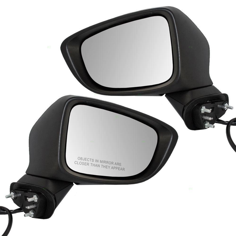 New Pair Set Manual Side View Mirror Glass Housing Ford Mazda Pickup Truck