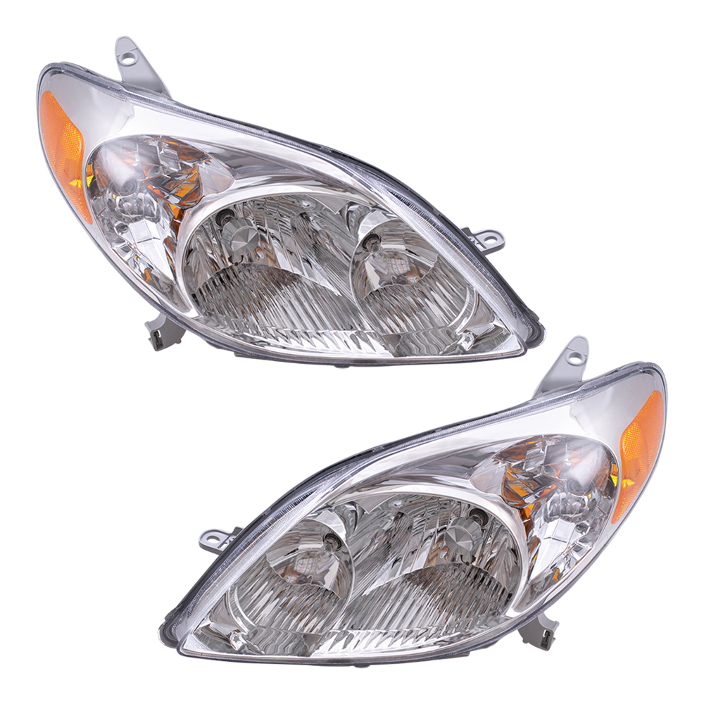 03-08 Toyota Matrix Set of Halogen Combination Headlamps ...