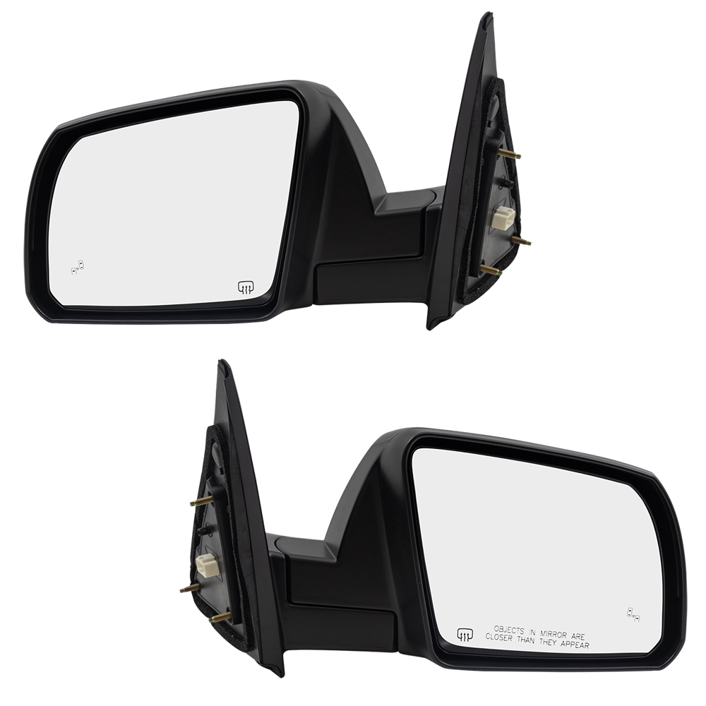 Pair Set Power Side Mirrors Heated Blind Spot Detection for 14-19