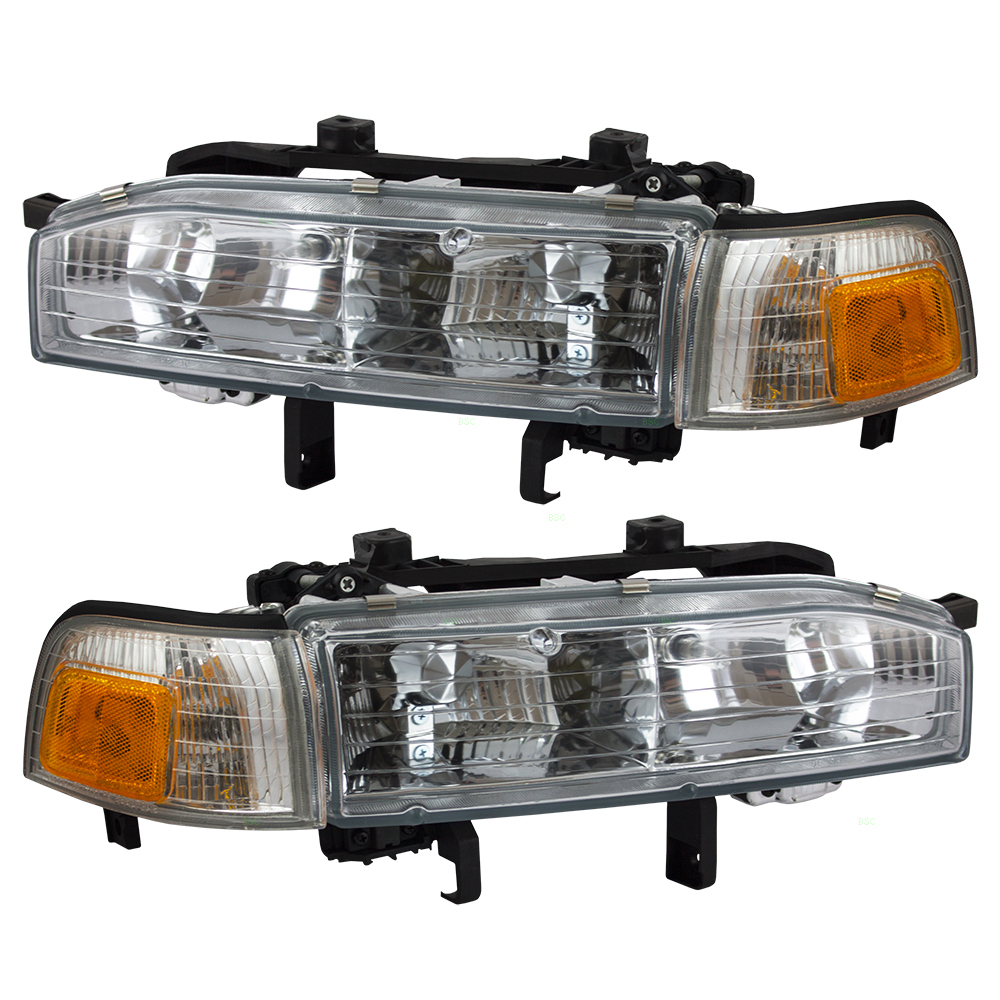 90 91 Honda Accord Set Of Headlights Everydayautoparts Com