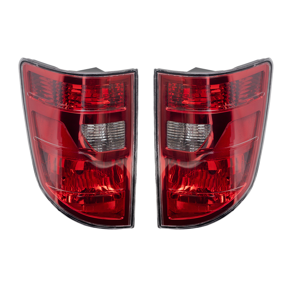 Pair Set Tail Lights Taillamps with Housing for 2009-2014 Honda Ridgeline Pickup