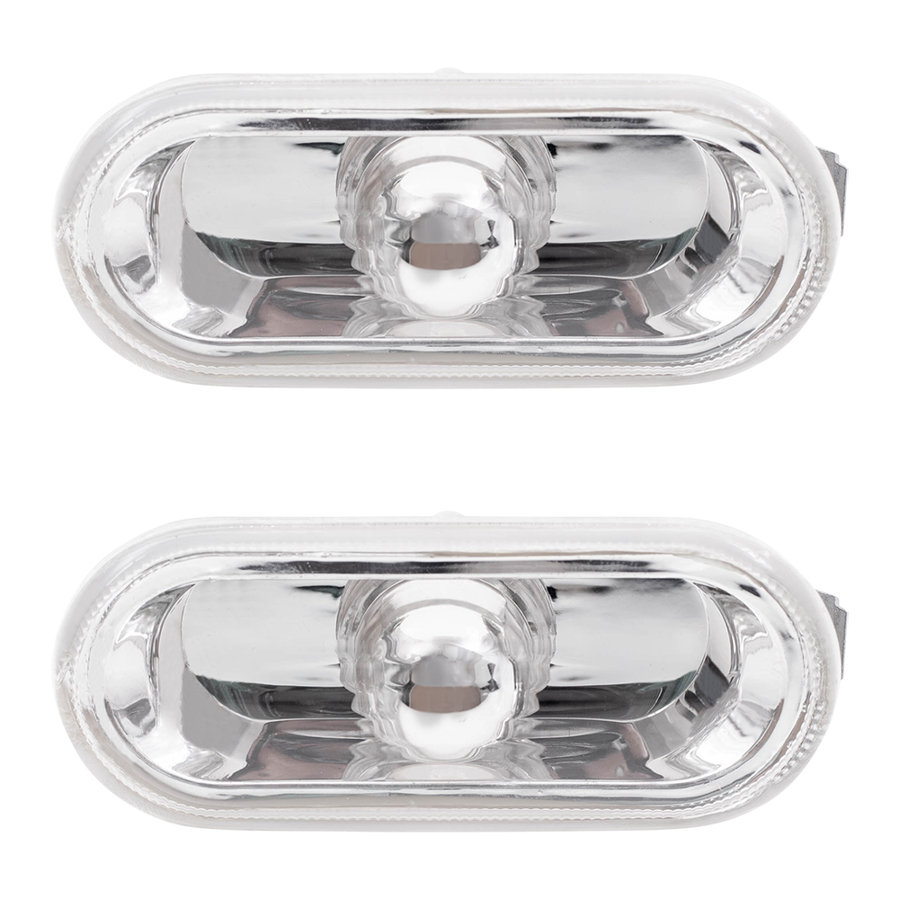 Pair of Signal Side Repeater Lights Lamps with White Lens Replacement for Volkswagen 1J0 949 117 A AutoAndArt Pair of Signal Side Repeater Lights Lamps with White Lens Replacement for Volkswagen 1J0 949 117 A AutoAndArt