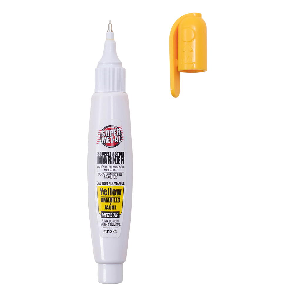 Brock Supply SUPER METAL 1.4MM FINE TIP PAINT MARKER YELLOW DOZEN