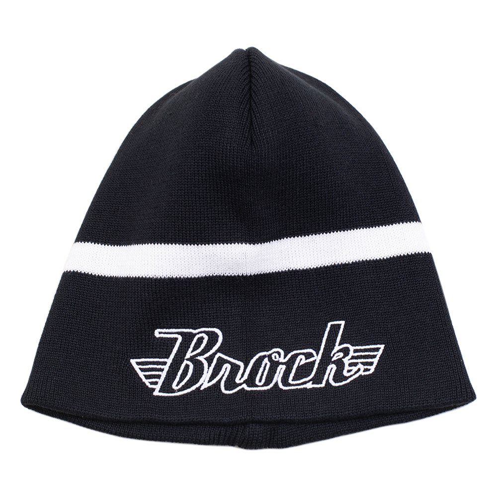 BROCK Logo Black Knit Beanie Hat Skull Cap Men Women Unisex One Size Fits  Most - EverydayAutoParts.com
