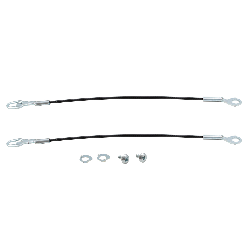 Pair Set Rear Tailgate Liftgate Cables Replacement for 83-97 Ford F-Series Pickup Truck F7TZ-9943052-A