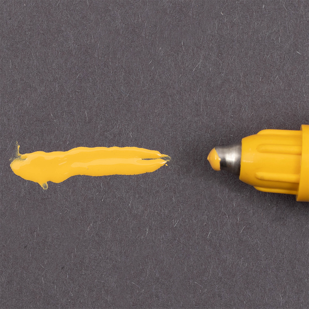 The Pumper 04010013 Yellow Paint Marker with felt tip