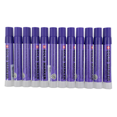 Brock Supply - SAKURA SOLID MARKER PURPLE - DOZEN FOR HIGH TEMPERATURES  (14F - 392F) - DRIES PERMANENT - WATERPROOF - FADE RESISTANT - MARKS ON  MOST SURFACES - NO MIXING NECESSARY - NON-FLAMMABLE