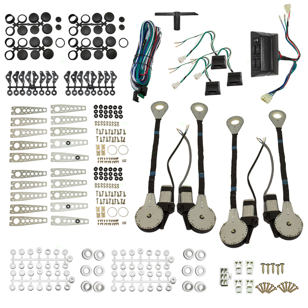 Picture of UNIVERSAL ELECTRIC POWER WINDOW CONVERSION KIT | 4 DOOR FOR ALL  YEARS-MAKES