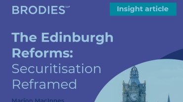 The Edinburgh Reforms: Securitisation reframed