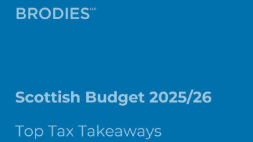 Scottish Budget 2025/26 - Top Tax Takeaways