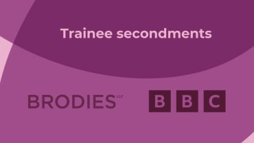 A day in the life of a trainee solicitor - at the BBC and Brodies LLP (Part 1)