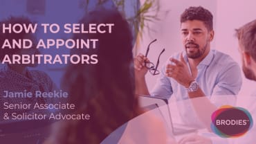 How to select and appoint arbitrators