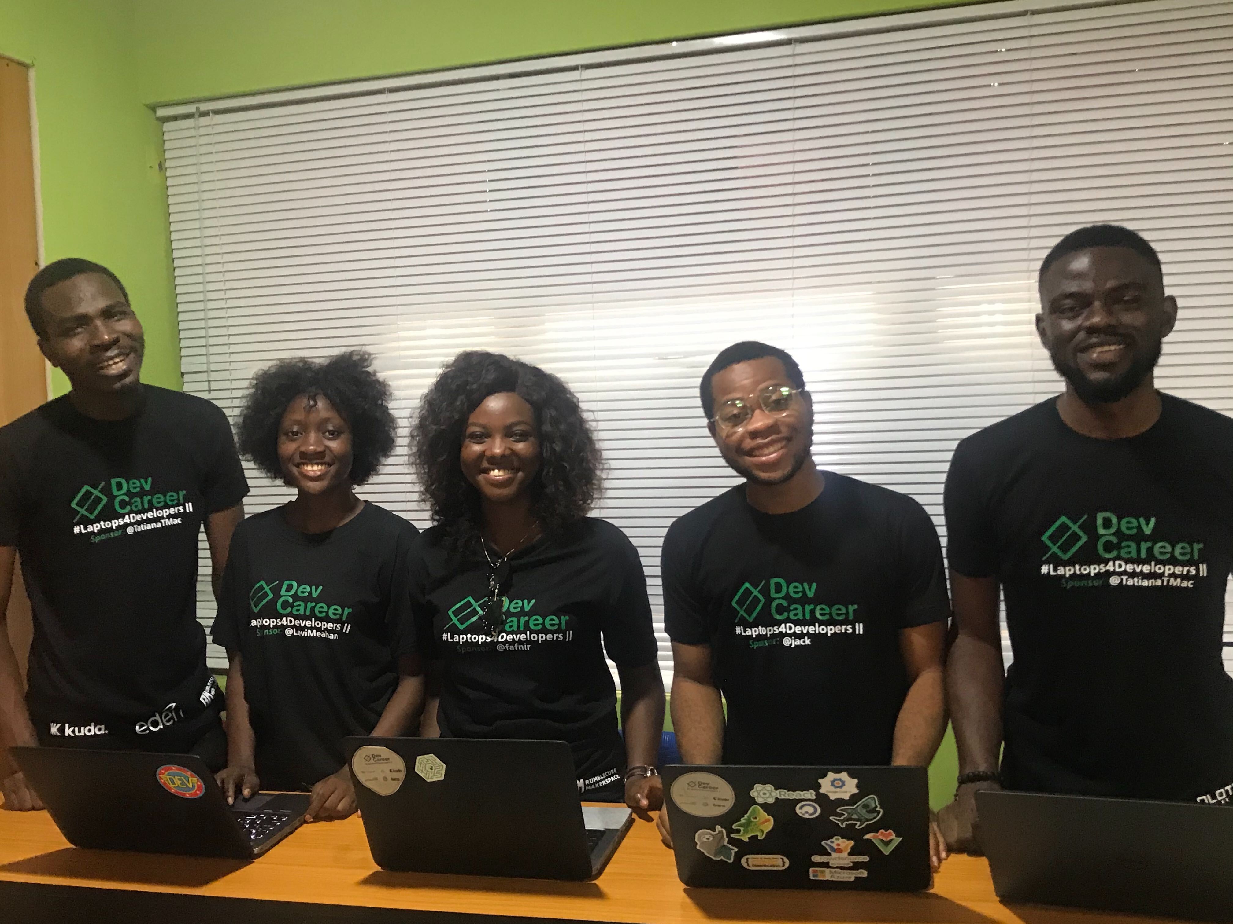 Cohort II interns at Rumblescube Hub, Ibadan