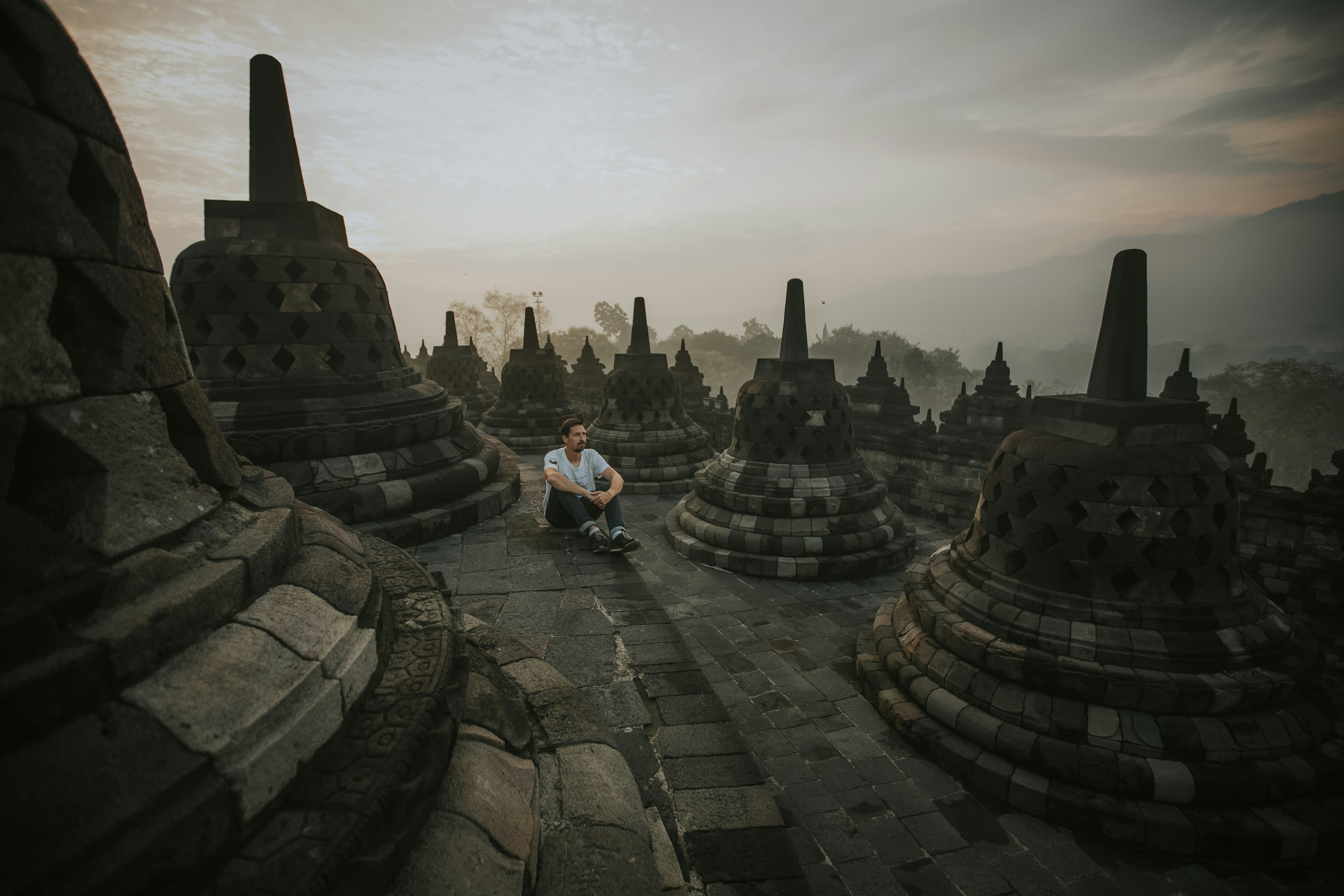Cultural heart of Java with Borobudur and Prambanan temples