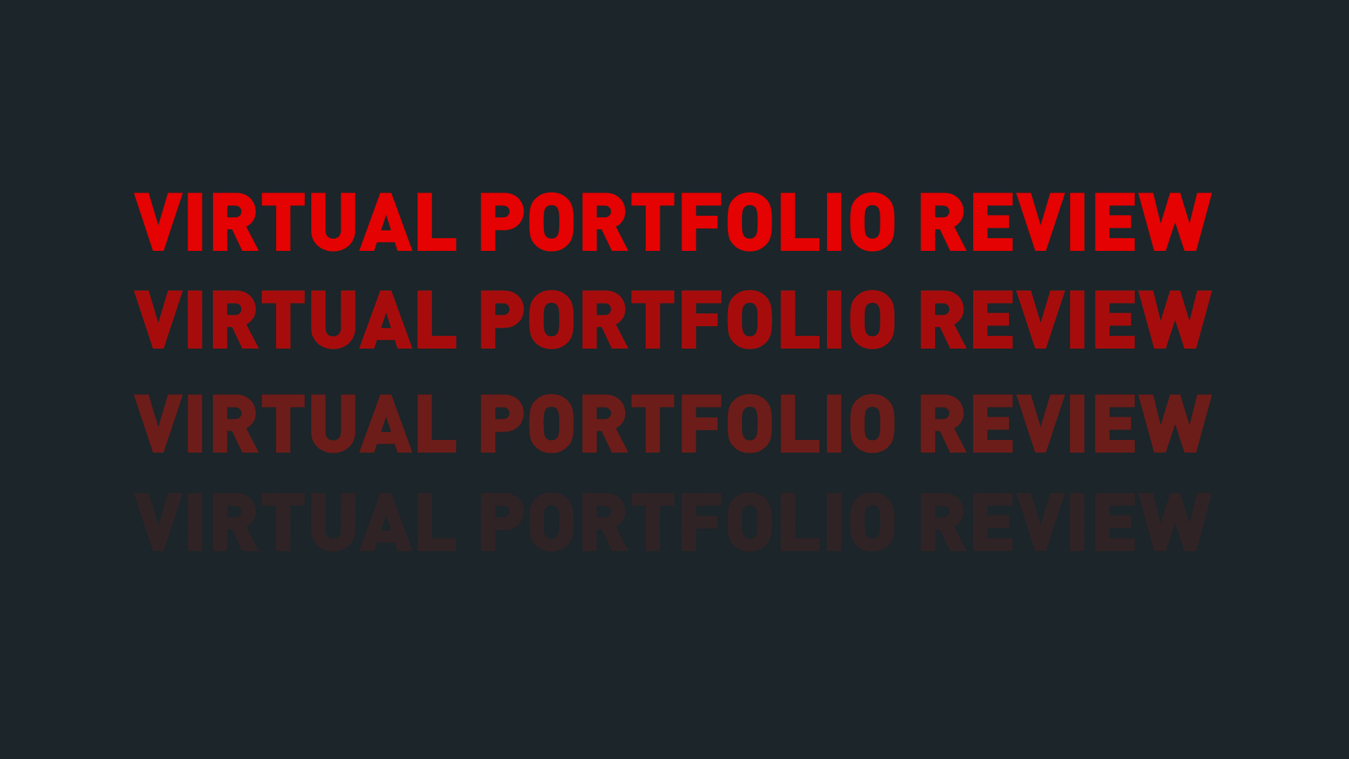 Virtual Portfolio Review