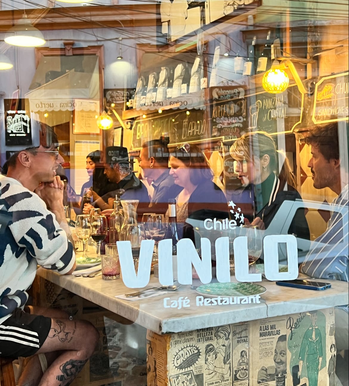 Restaurante Café Vinilo in Cerro Alegre, Valparaíso