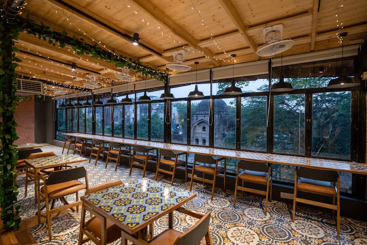 Spaced Out Cafe in Shahpur Jat, Delhi