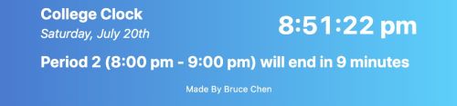 Screenshot of Clock App