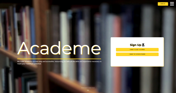 Academe website