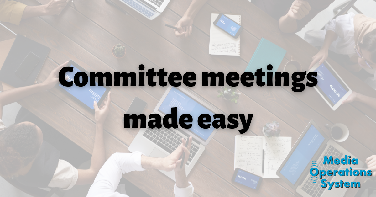Streamline Your Committee Meetings