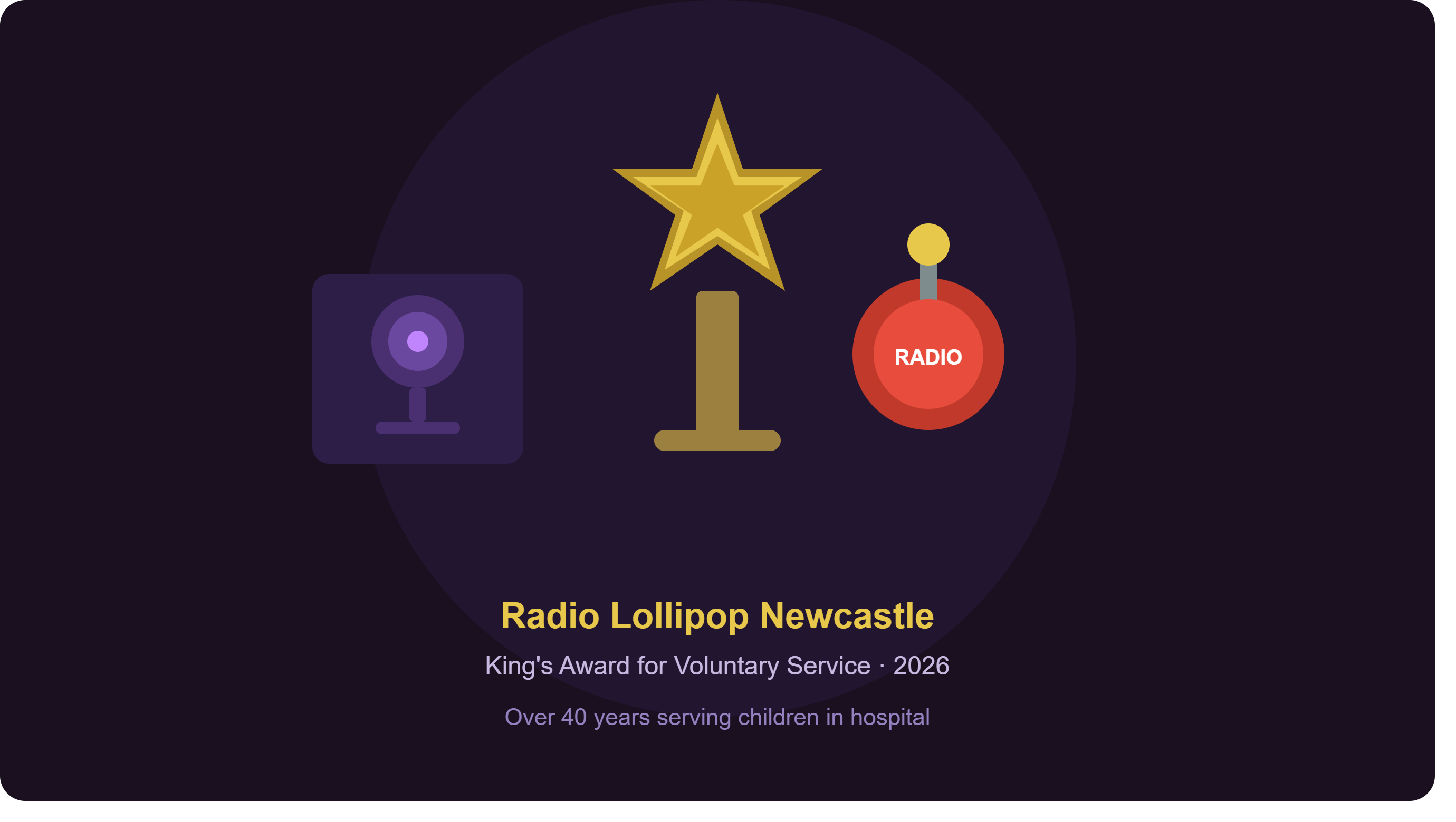 Radio Lollipop Newcastle receives King's Award