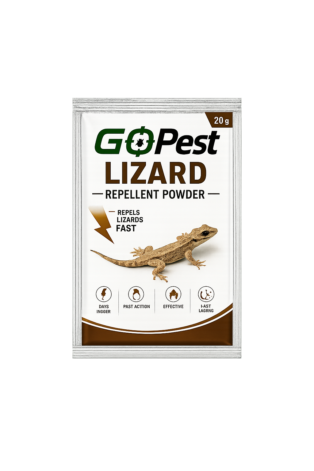 GoPest Lizard Repellent Powder 20g – Fast Acting Lizard Control for Home & Indoor Use