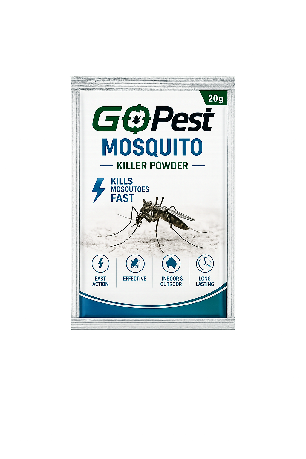 GoPest Mosquito Killer Powder 20g – Fast Acting Mosquito Control Powder