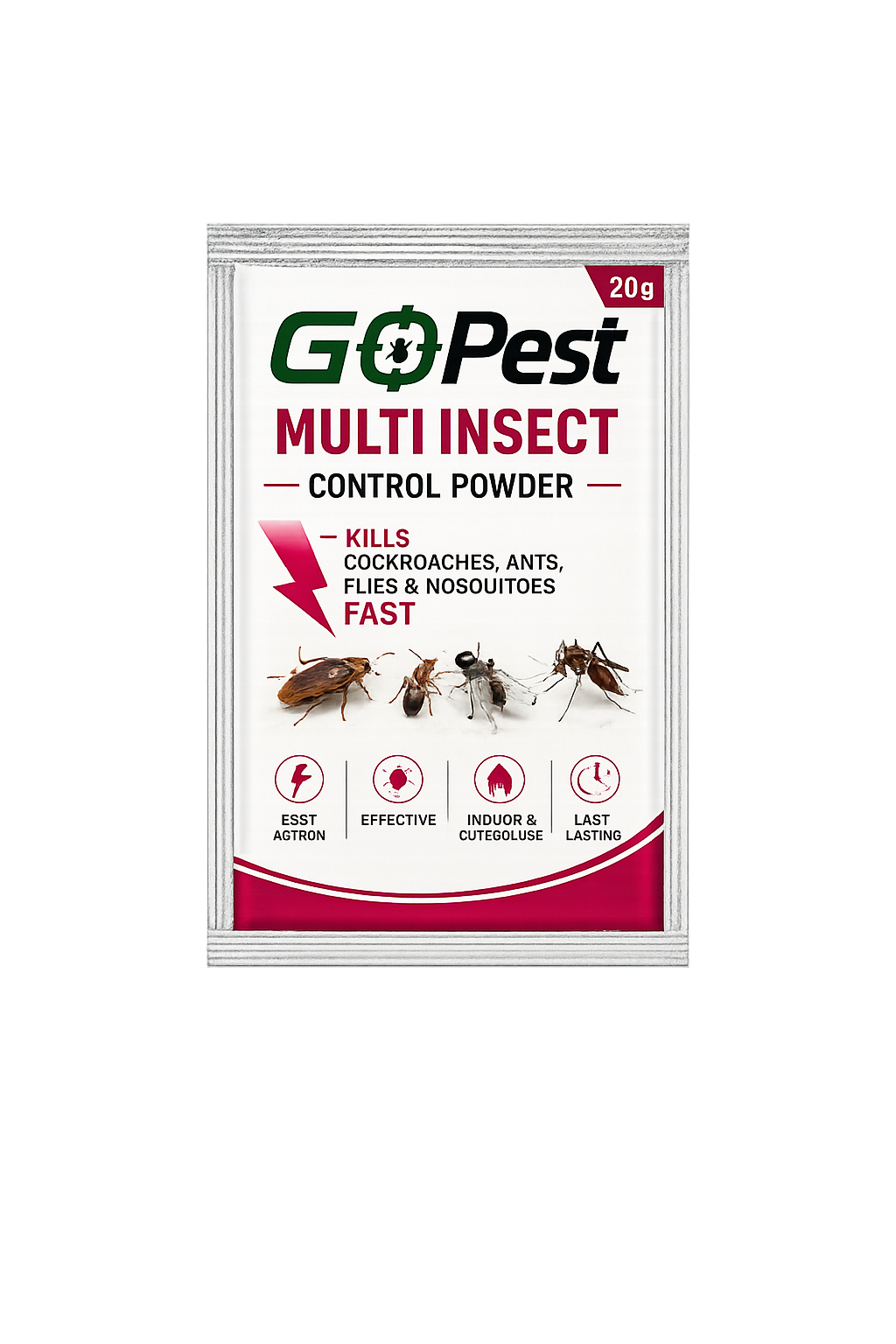 GoPest Multi-Insect Control Powder 20g – Fast Acting Multi-Pest Killer Powder
