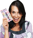 Woman with tickets