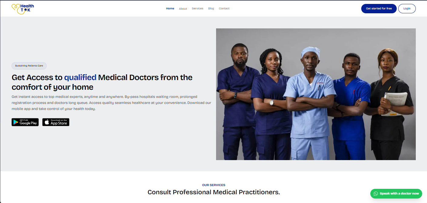 HealthTok — telemedicine app