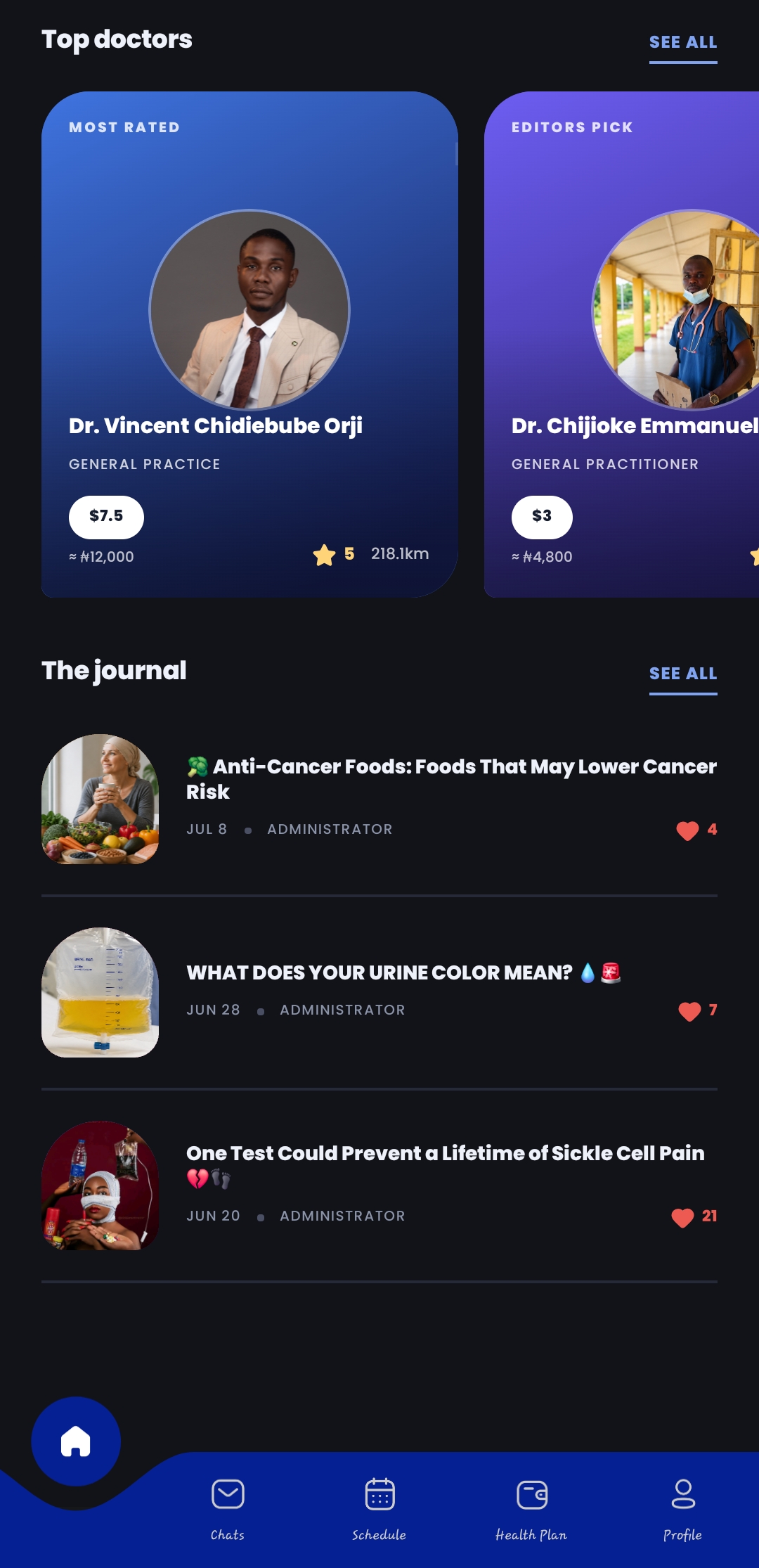 HealthTok app screen