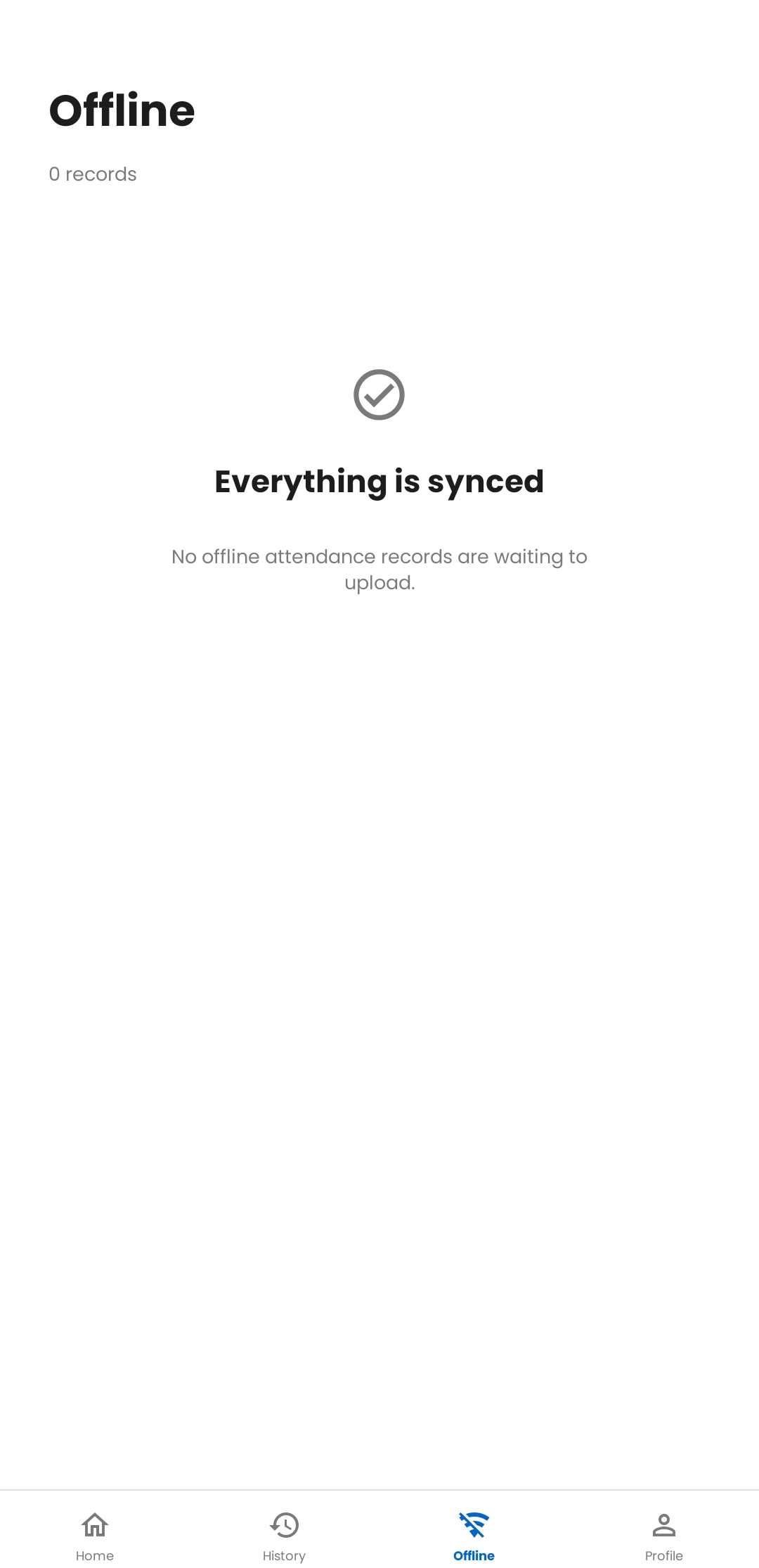 Clockee app screen