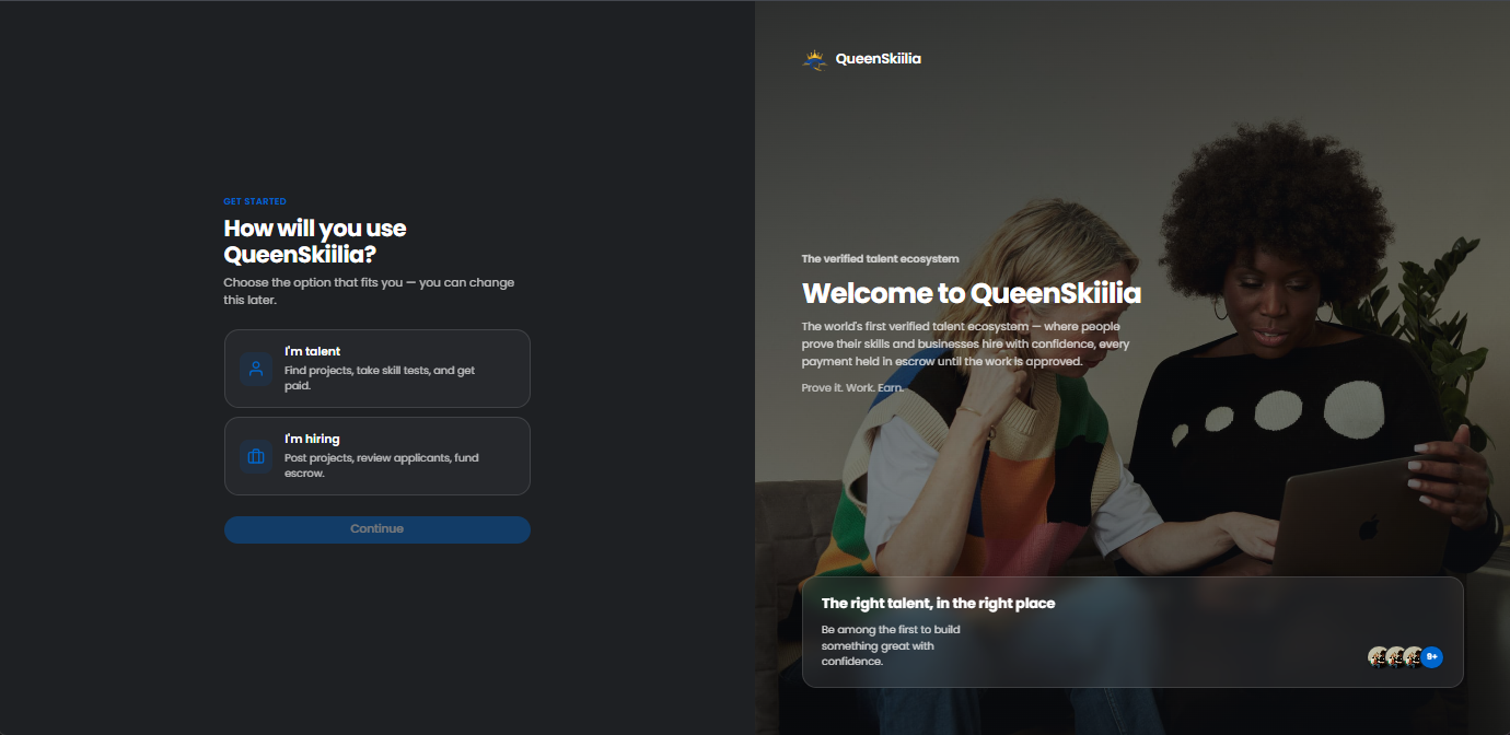 QueenSkilla — talent marketplace