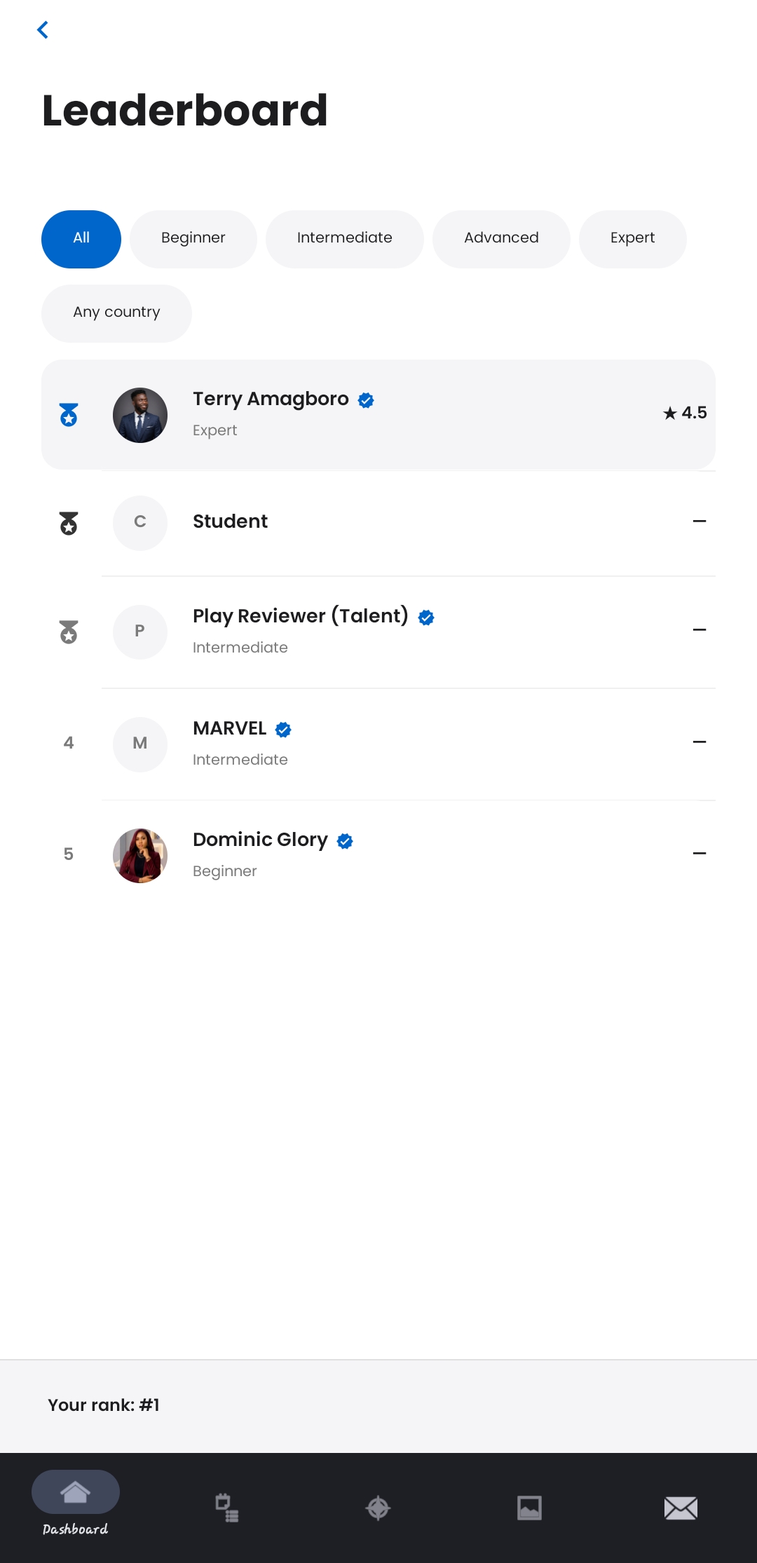 QueenSkilla app screen