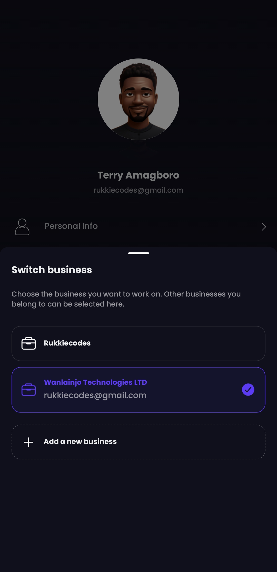 Recido app screen