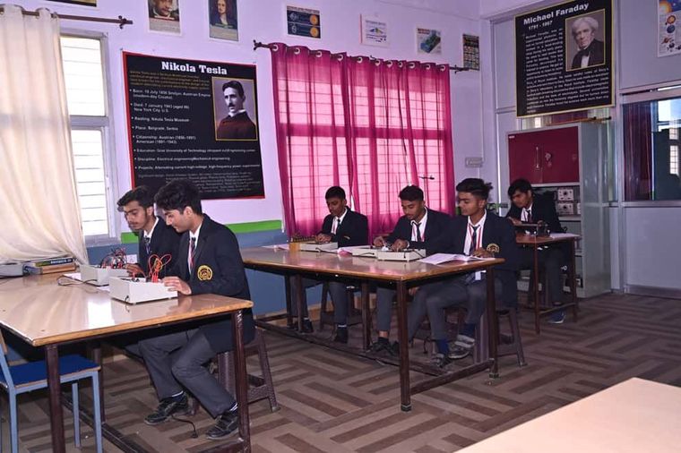 The physics laboratory at Sunbeam School Ballia.