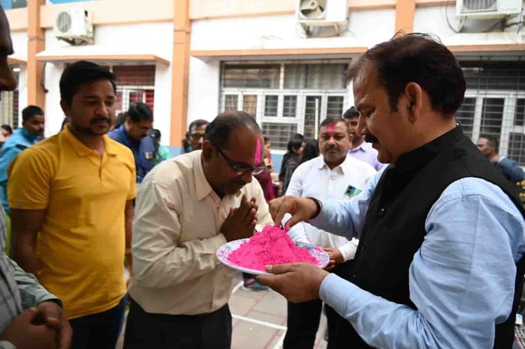 Holi at Sunbeam School Ballia — photograph 5 of 9