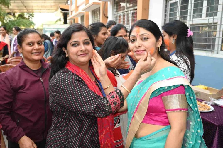 Holi at Sunbeam School Ballia — photograph 6 of 9