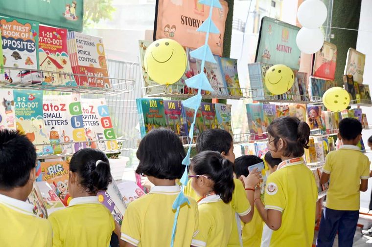 Reading Carnival — the book fair at Sunbeam School Ballia — photograph 1 of 8