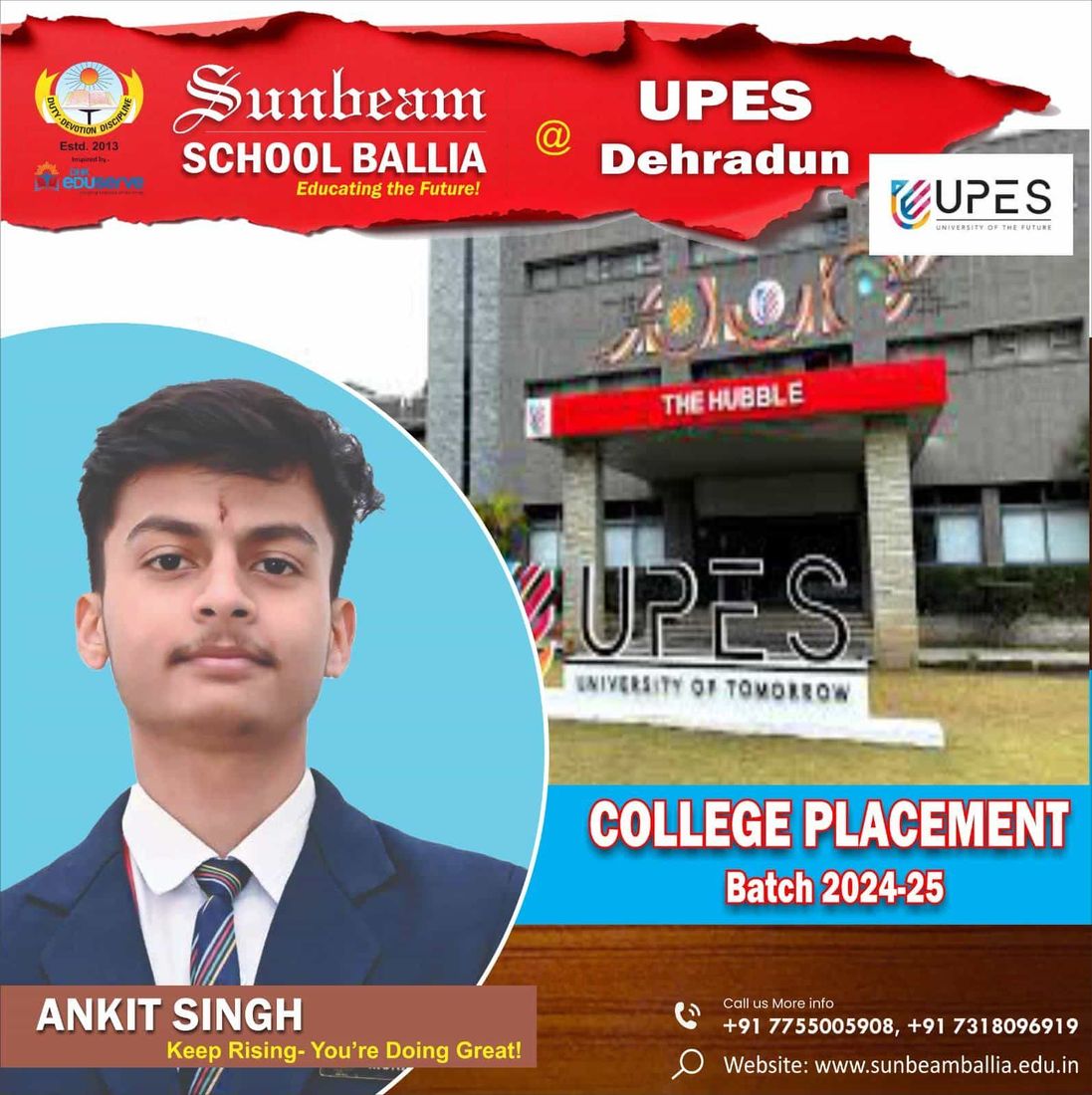 CUET (UG) results at Sunbeam School Ballia — photograph 8 of 8