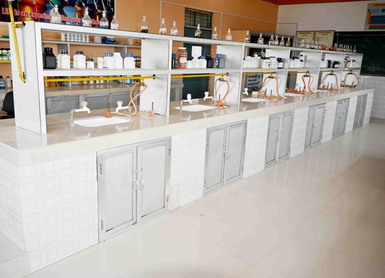 The chemistry laboratory at Sunbeam School Ballia — detail 2