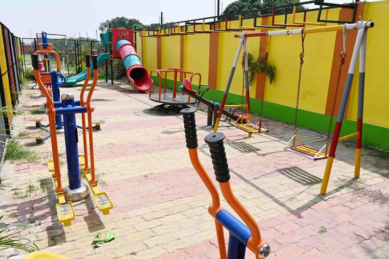 The playground at Sunbeam School Ballia