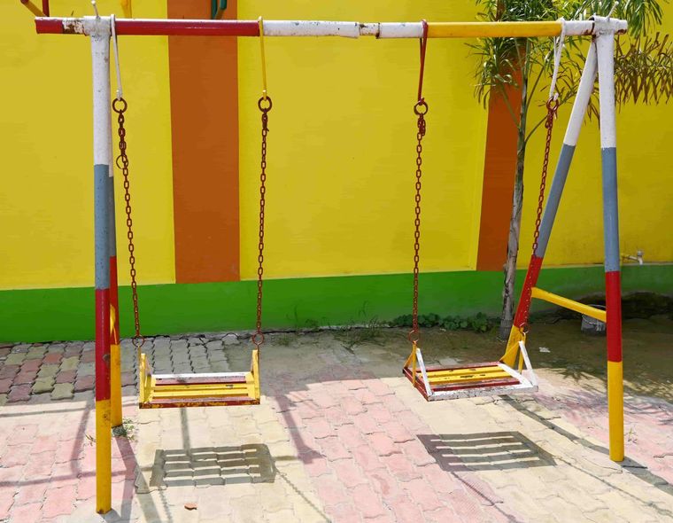 The playground at Sunbeam School Ballia