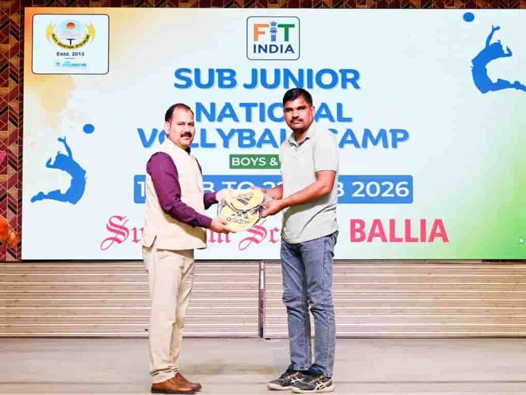 Sub-Junior National Volleyball Training Camp at Sunbeam School Ballia — photograph 3 of 5