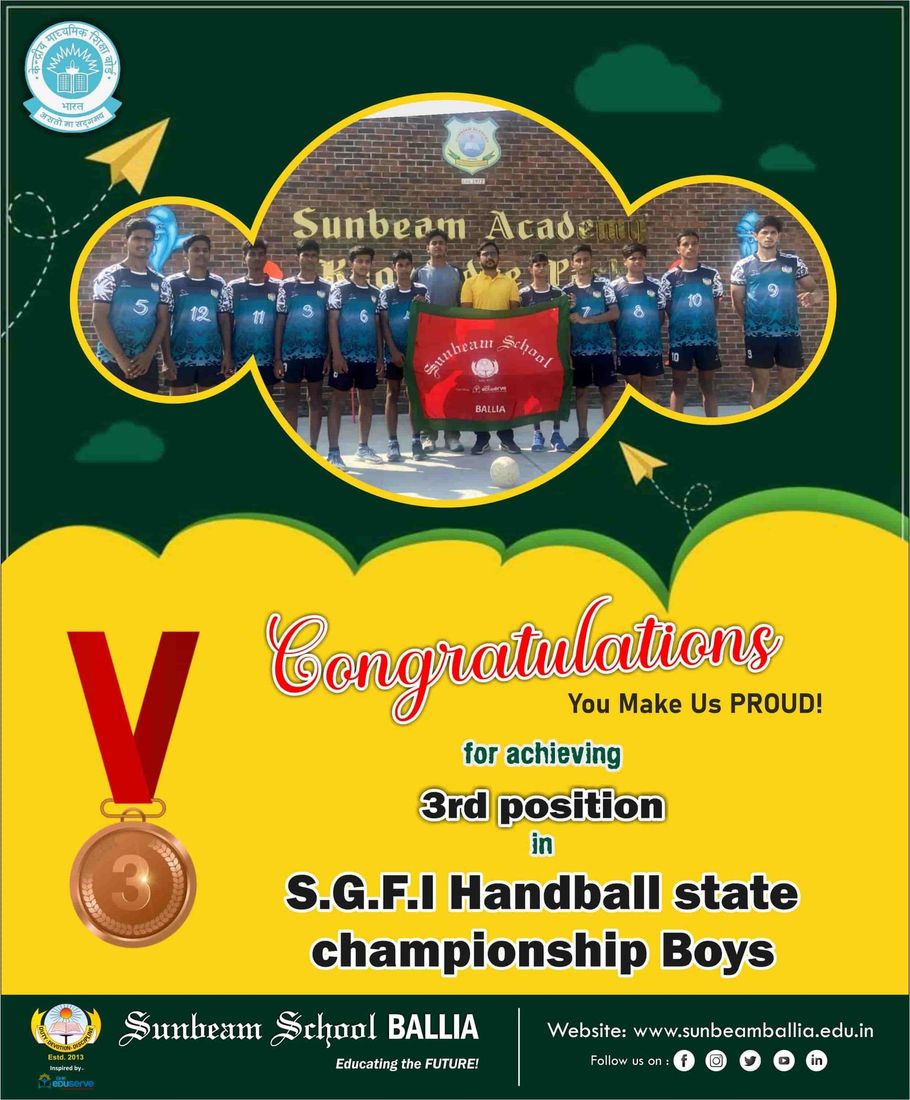 SGFI Handball State Championship — Boys at Sunbeam School Ballia — photograph 1 of 1