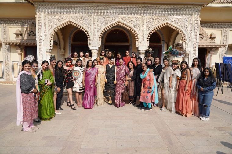 Sunbeam School Ballia students at the Jaipur Heritage Festival — photograph 1 of 3