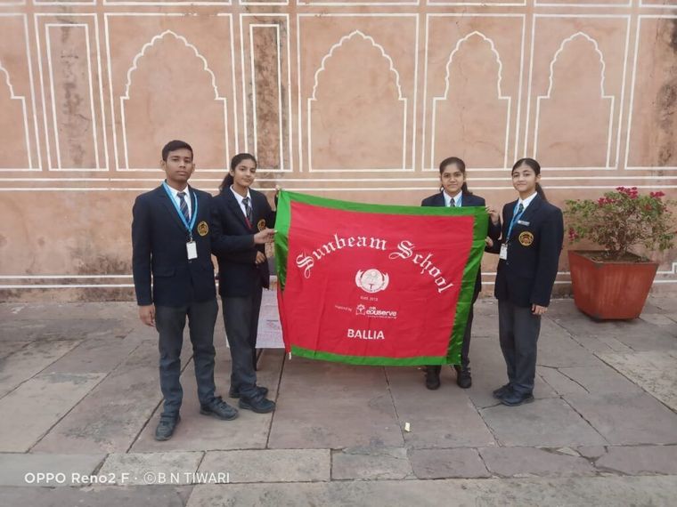 Sunbeam School Ballia students at the Jaipur Heritage Festival — photograph 2 of 3